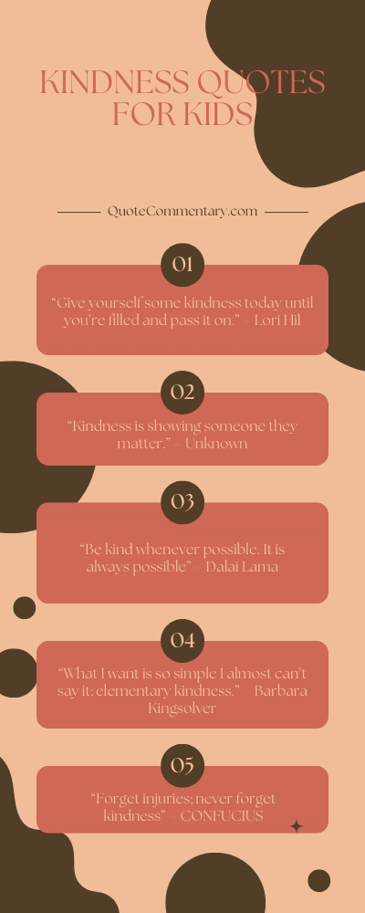 95 Kindness Quotes For Kids + Their Meanings/Explanations